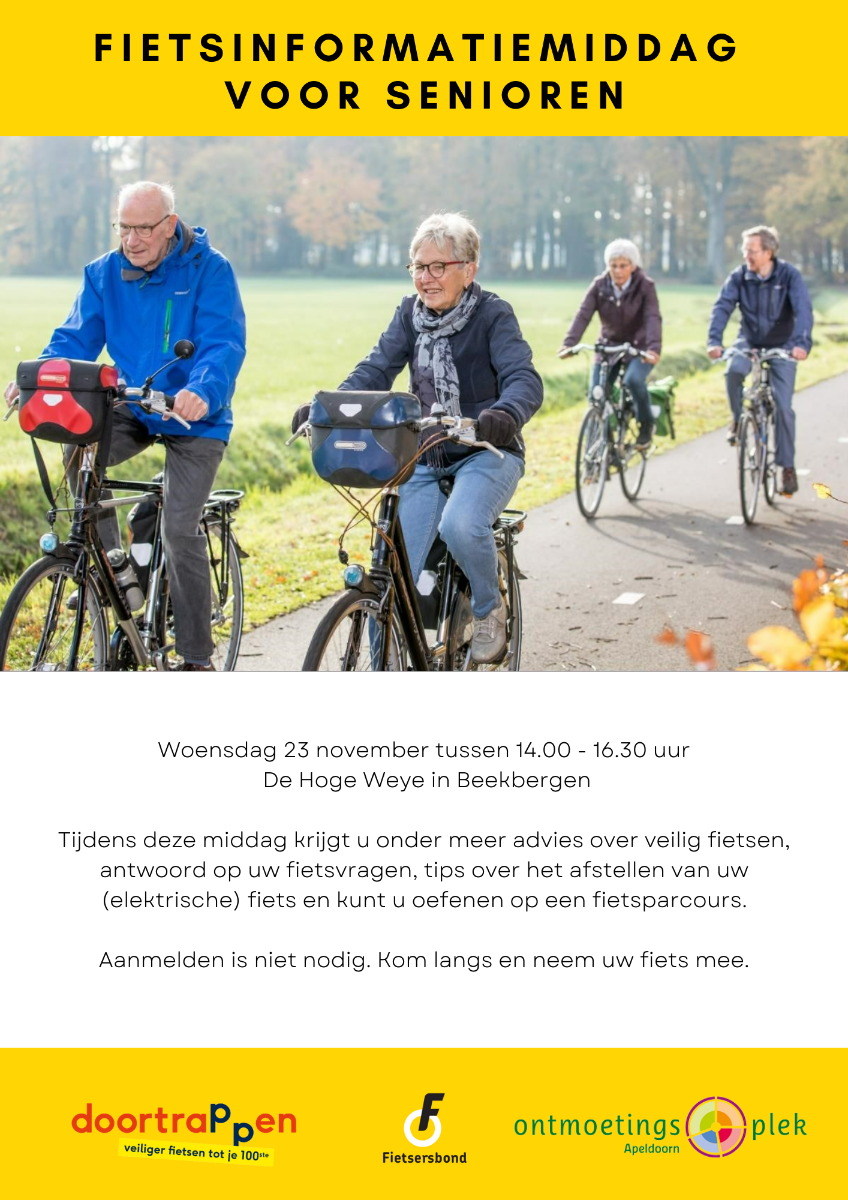 Message Fietsinformatiemiddag voor senioren in Beekbergen bekijken